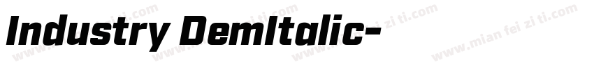 Industry DemItalic字体转换